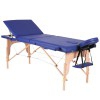 Kinefis Wood Pro folding wooden stretcher with three sections and a width of 70 cm (Blue or black color)